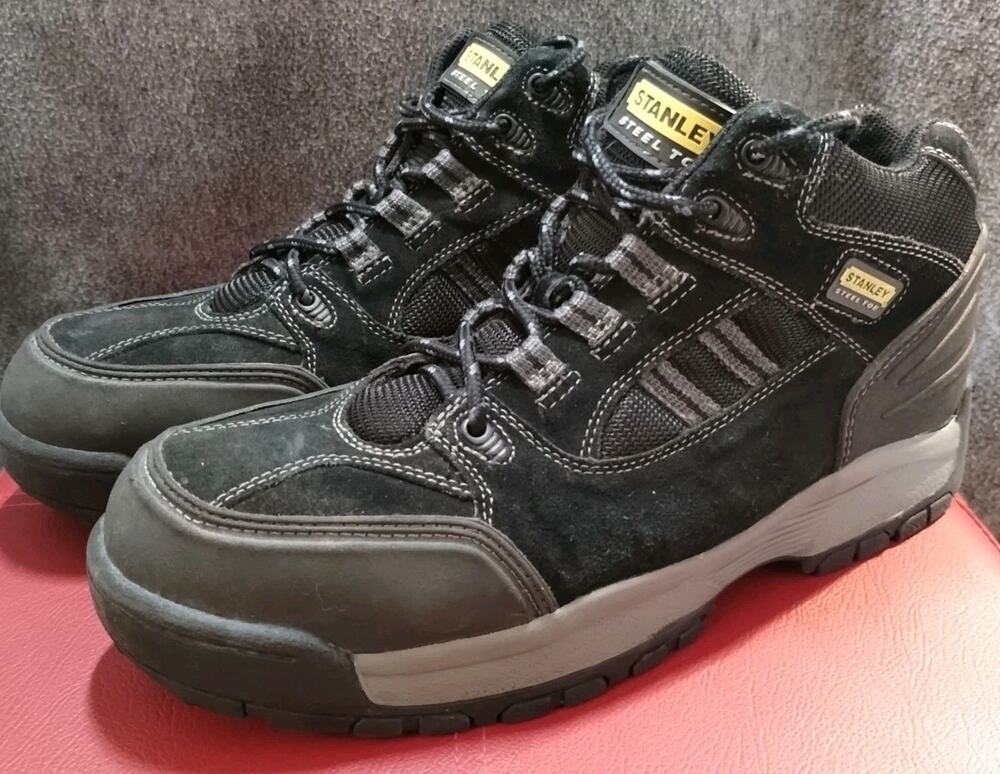 EUC Stanley Steel Toe Men's Works Boots ANSI Z41 PT99 Black Safety Sz11 M